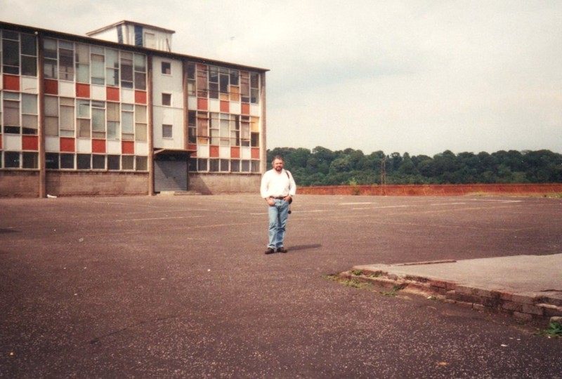 Respondent Mike Kelly At His Old School, St Pius Primary School, Drumchapel, 1999. Courtesy Of Mike Kelly image