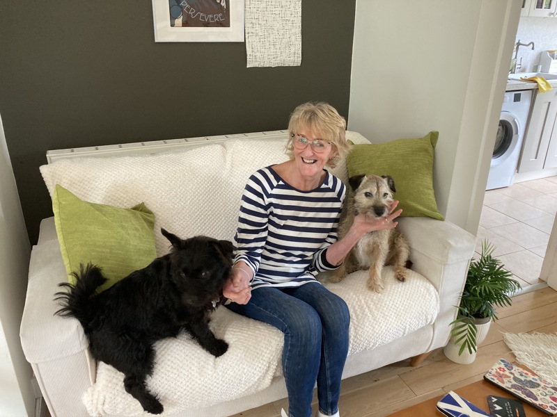 Respondent Marian Cairns, With Dogs Tiny And Defor image