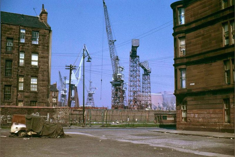 Left Of Centre, The Alleyway From Wanlock Street Into Mckechnie Street And The Wanlock Street Park. To The Right Of That, The Old Granary Building Across The Water image