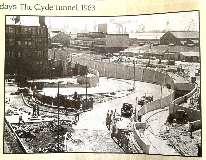 Photo From Glasgow Herald Showing Final Works On Approach From The East. Sent In By Robert Tedford, Respondent image