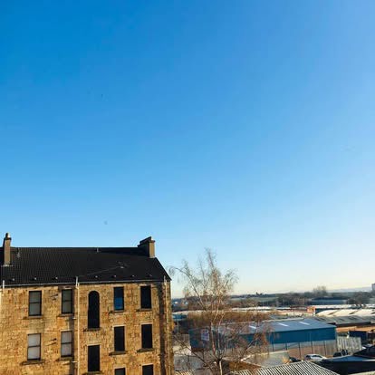 A View From Housing Association Flat 31, 474 Duke Street, During Lockdown. Courtesy Of David A Allan image