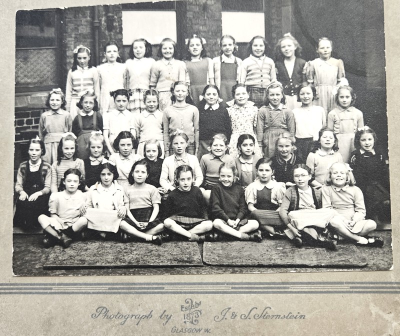 Anna At Sacred Heart Primary, Bridgeton 1951 To 1952 Top Row, Second From Left. Courtesy Of Respondent, Anna Stuart image