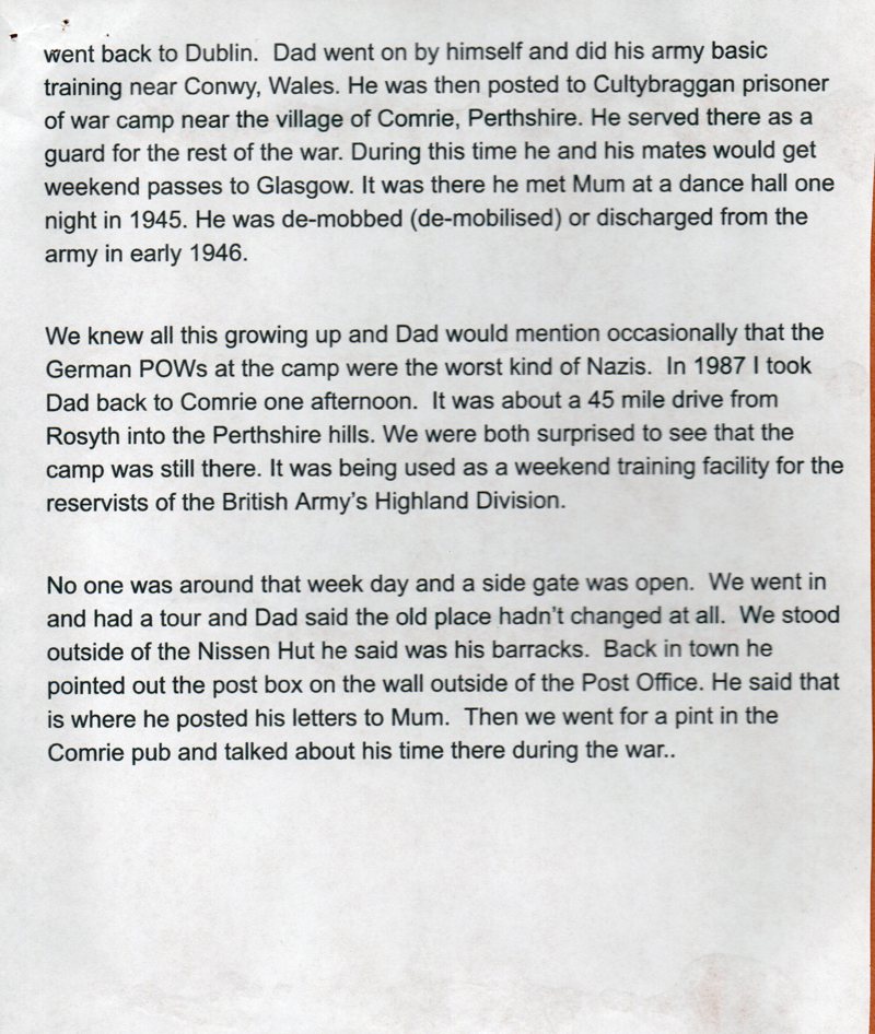 Cultybraggan Page 2. Courtesy Of Respondent Mike Kelly image