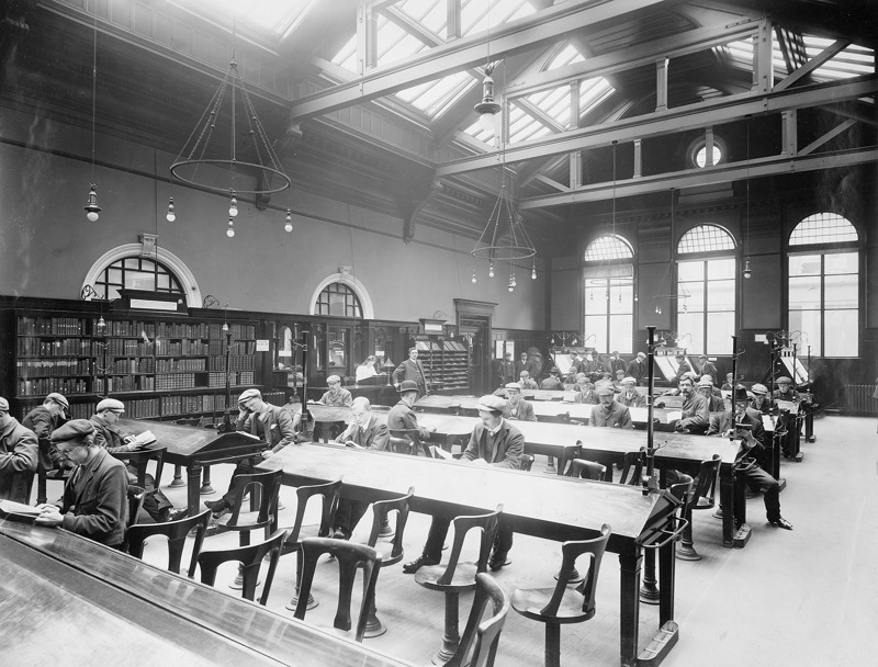 Bridgeton Library Wonderful Image Of The General Reading Room In 1907. image