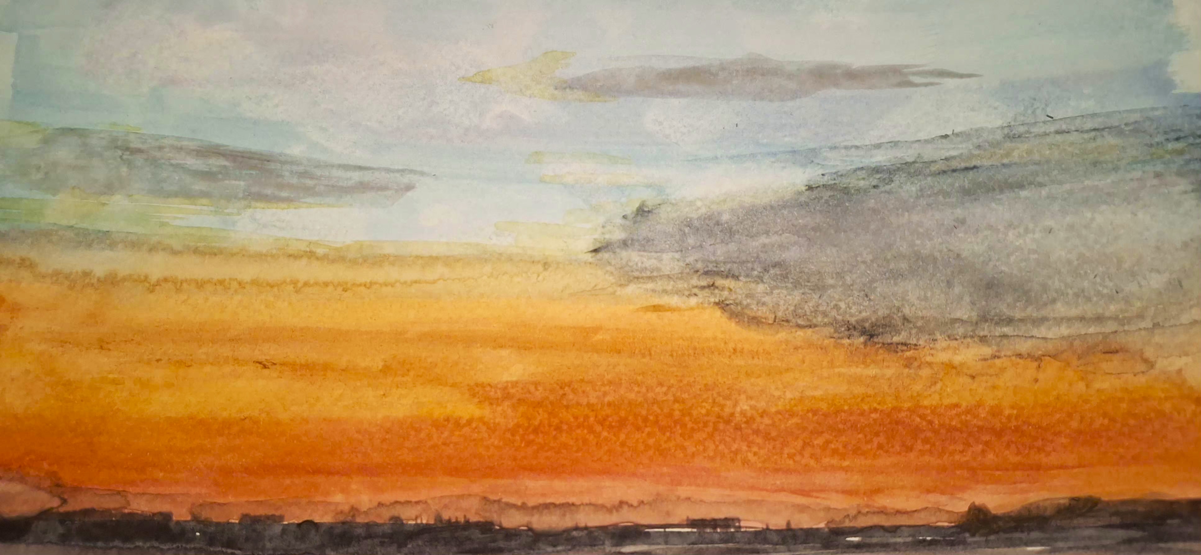 Colin White Original Art - When I Look To The West image