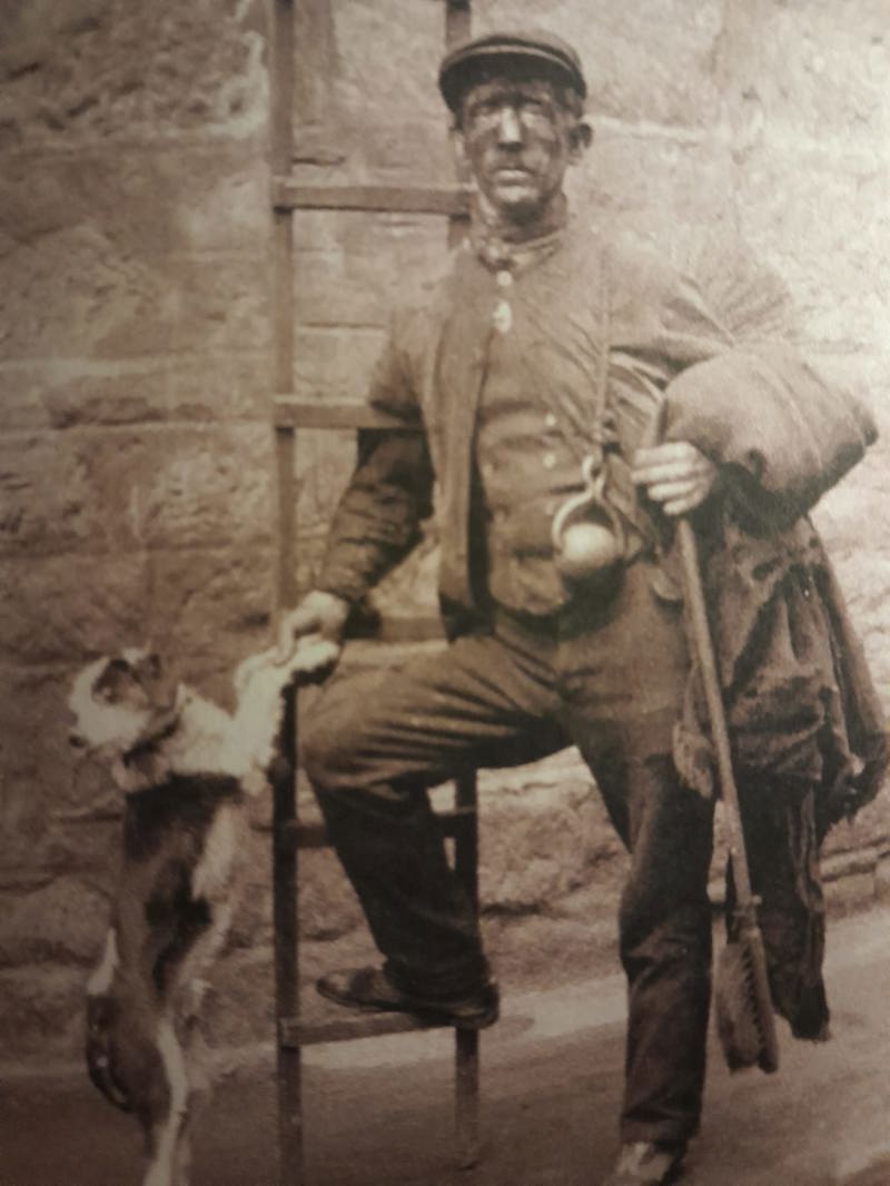Glasgow Chimney Sweep And Dog 1920 image