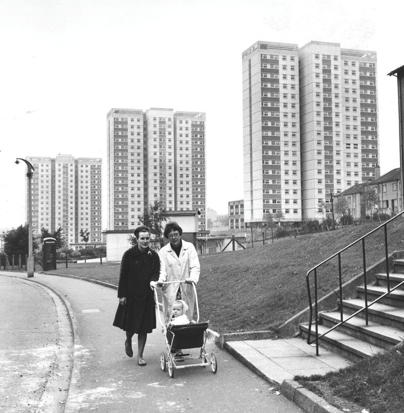 Tower Blocks Of Scotland Cranhill, Glasgow In August 1965 image