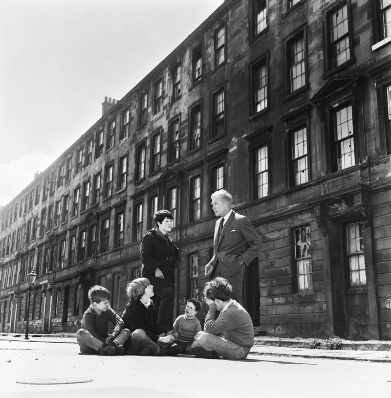 Dr.Gladstone Robertson Talking To Boys Glasgow, 1960S image