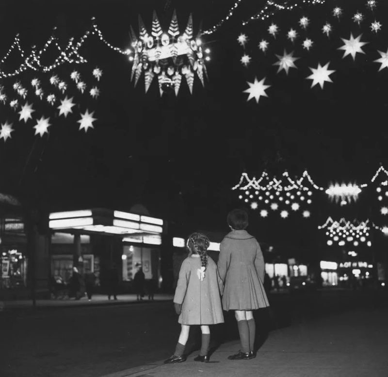 Christmas Lights On Buchanan St., 1962 image