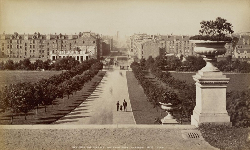 Looking Down The Avenue To Victoria Rd In The 1870S, With Tenements On Queen's Drive Going Up On The Left. image