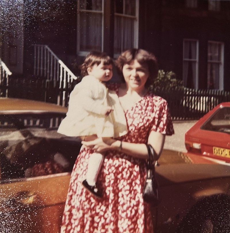 Noreen Lynagh And Litlle Siobhan Gallagher, 1981, Keir Street, Pollokshields, Glasgow image