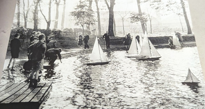 Respondent, Raymond Macmillan, At Queens Park Pond, C.1962. His Small Yacht Was Called Lone Star Endeavour III. Courtesy Of Raymond Macmillan image