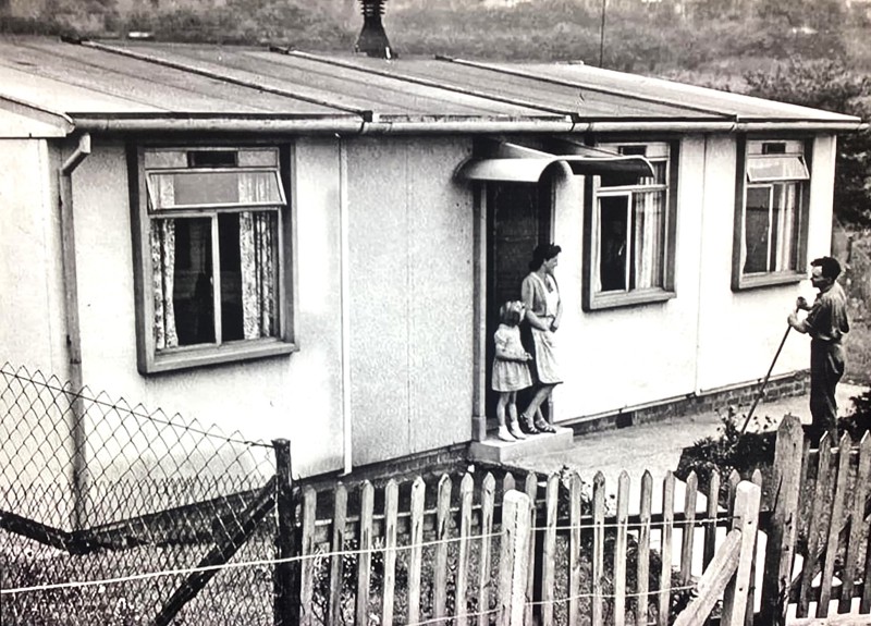 Prefabs On Gallowhill Rd, Paisley Demolished C.1970S And Tenants Rehoused. CB image