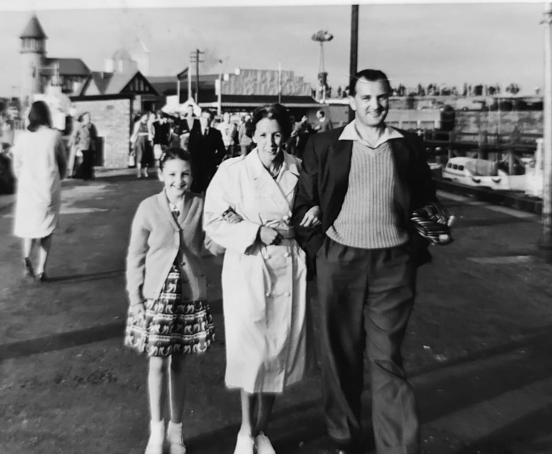 Anne Mcculloch With Her Parents, Most Likely In Morecombe In 1960. Courtesy Of Anne Mcculloch image