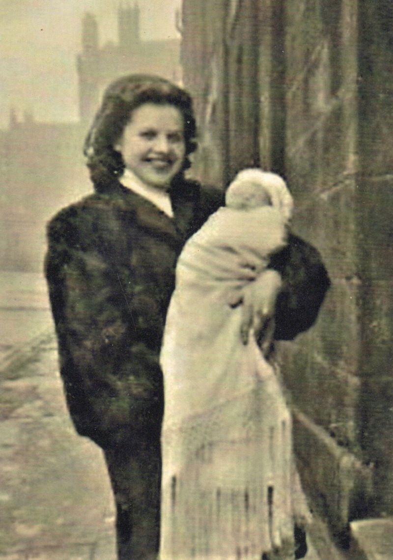 Respondent Mike Kelly Outside His Home At 13 Hydepark Street, Anderston, After His Baptism At St Patricks. Courtesy Of Mike Kelly image