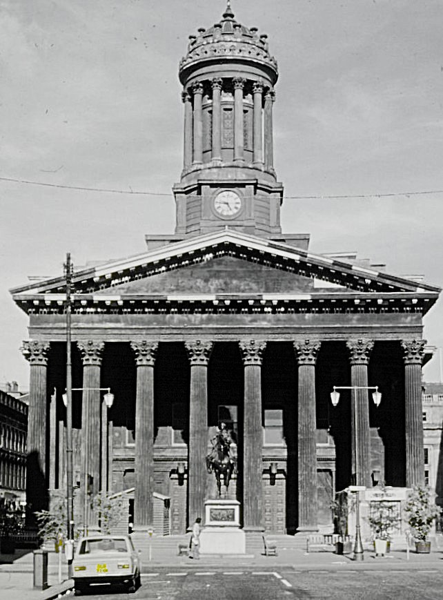 A Manky Looking Royal Exchange Photographed From Ingram Street On A Sunny Day, Back In 1976 image