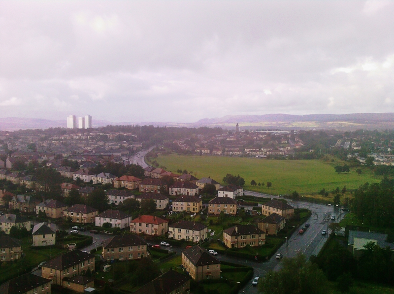 View Looking North Over Balornock And Beyond From The 23Rd Floor At Red Road Court. image