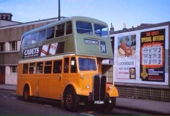 The Number 34 Corpy Buss, Sitting At Govan Cross, Back In The 1960S image