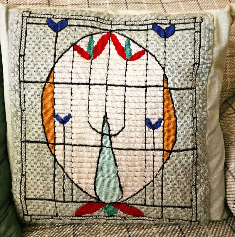 Embroidery Of Muriel Baker's Stained Glass Window In Netherlee. Courtesy Of Muriel Baker image