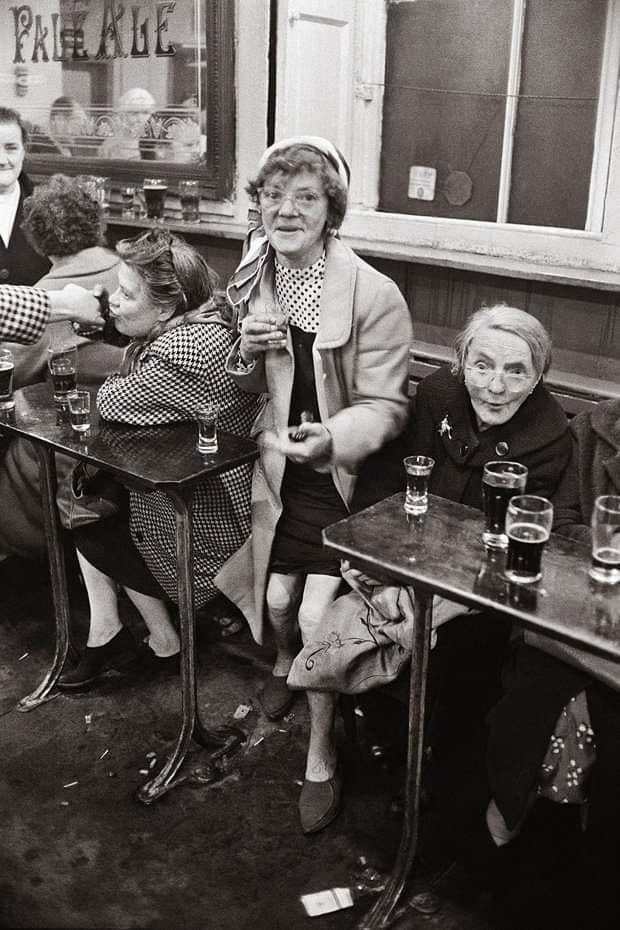 Sherry Drinkers In A Pub In Glasgow Gorbals, 1968 image