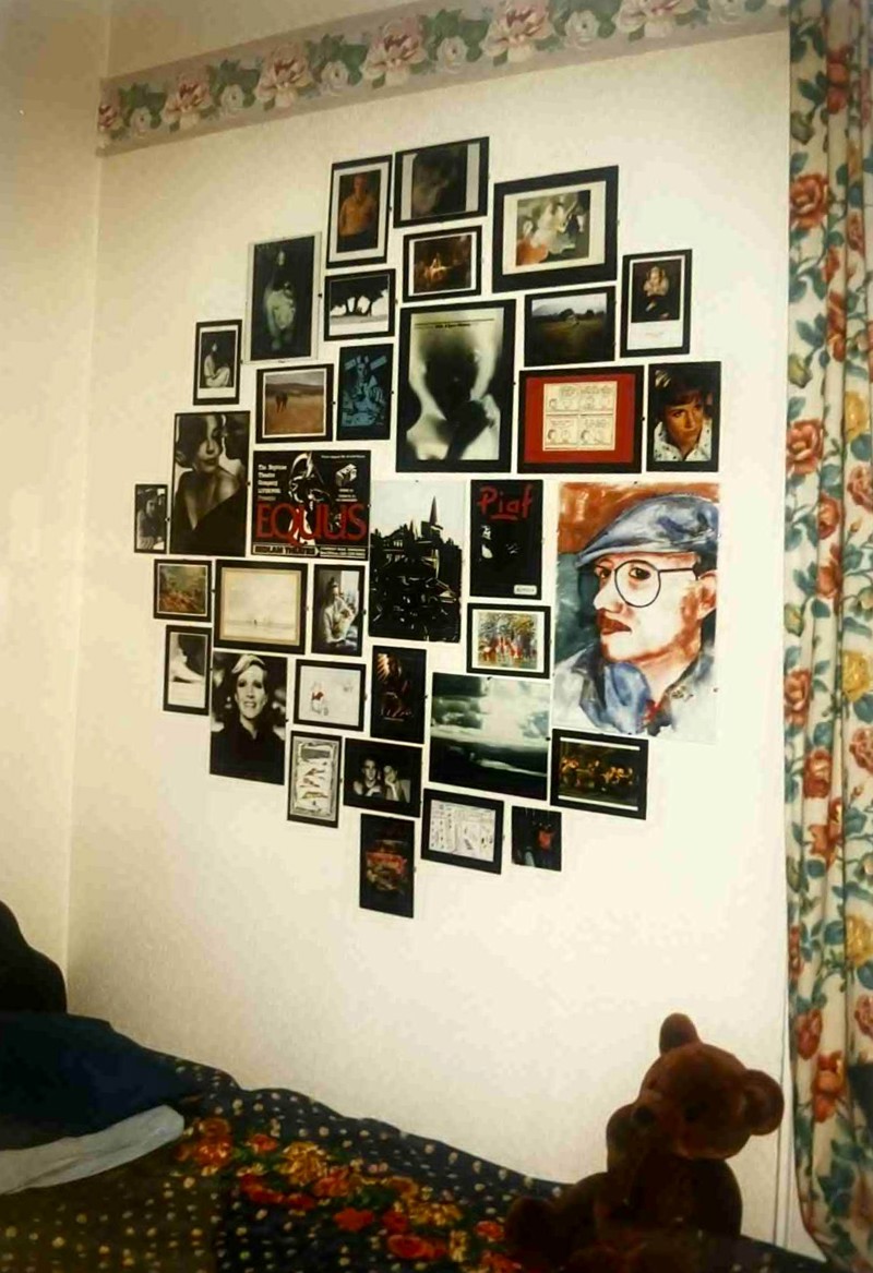 David A Allan's, Respondent, Bedroom Albert Road, With Single Bed He Took Everywhere, Which Made Him Posh, 1988 1990. Courtesy Of David A Allan image