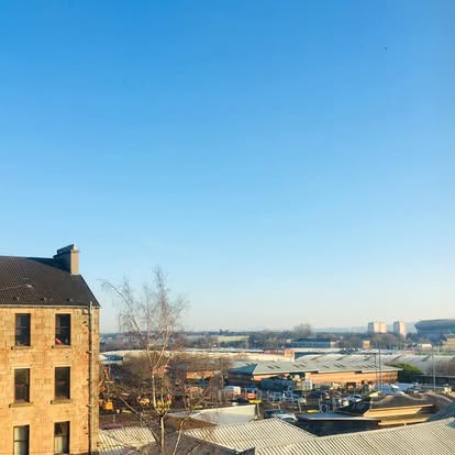 View From Housing Association Flat 31, 474 Duke Street, During Lockdown. Courtesy Of David A Allan image