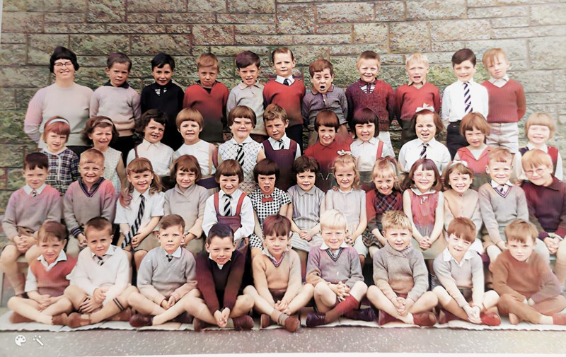 Respondent Billy Ferrie White Shirt And Tie Second Last Top Right Blairtummock Primary Easterhouse Circa 1969 image