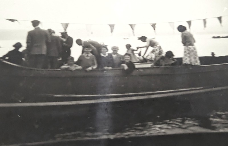 Respondent Raymond Macmillan And Cousins, Mum, And Great Aunt, On An Excursion On The Motor Launch Of Mr Turner And Mr Fletcher, The West Bay, Dunoon, 1957. Courtesy Of R Macmillan image