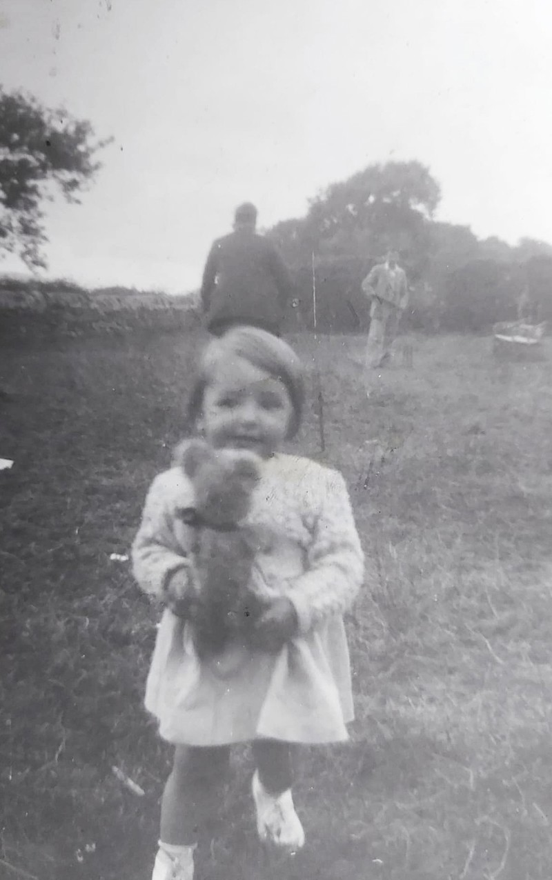 Anne Mcculloch, Respondent, C.1953, With The Teddy She Lost. Courtesy Of Anne Mcculloch image