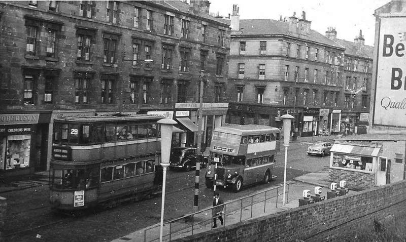 Maryhill Road, Corner Of Kelvinside Avenue Where HLI Pub Is. C.1961 image