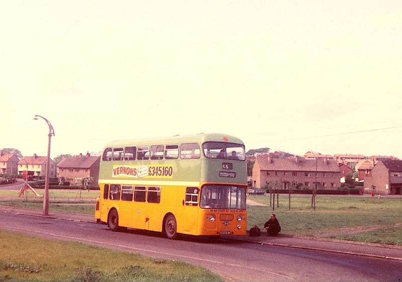 The Bus Terminus By The Library In Balornock, With Wallacewell Road Shops And The Corner Of Lamont Road, In The Background. Andy Muldoon image
