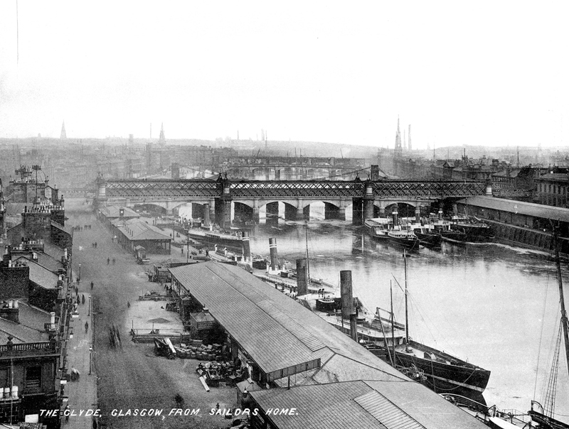 View Of Broomielaw And River Clyde From Sailor's Home, C.1899 image