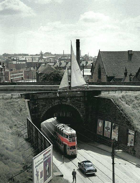 Water Over Road, With Road Over Rail. Below The Road Surface Runs A Railway Line. Maryhill. image
