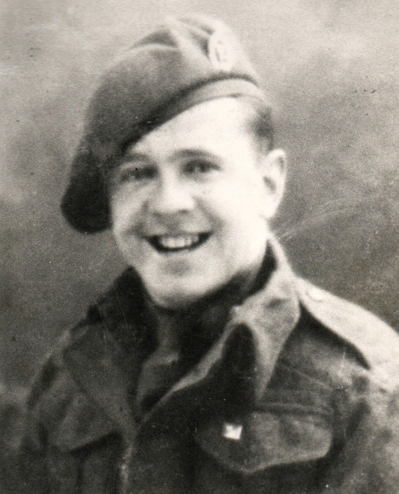 Cultybraggan Pvt Michael Kelly, 1944, Pioneer Corp And Guard At Cultybraggan POW Camp, Comrie. Father Of Respondent Mike Kelly. Courtesy Of Mike Kelly image